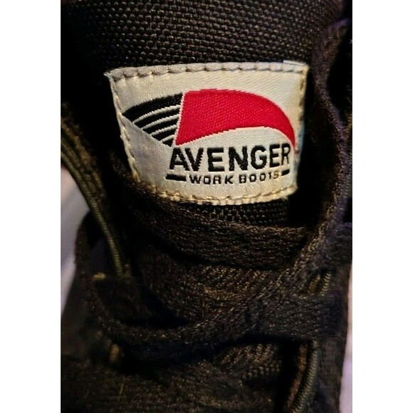 Avenger Blade Soft Work Boots Size 10 A4104 Wide Black High Top Anti-Slip EC - Picture 6 of 10